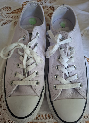 Converse All Star Low Top Sneaker Leder Rosa/Weiß EU 40 Schnürung