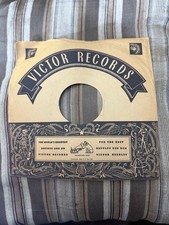  161 VICTOR Record Sleeve Only 78 Rpm 10 Inch 1939 AS IS 