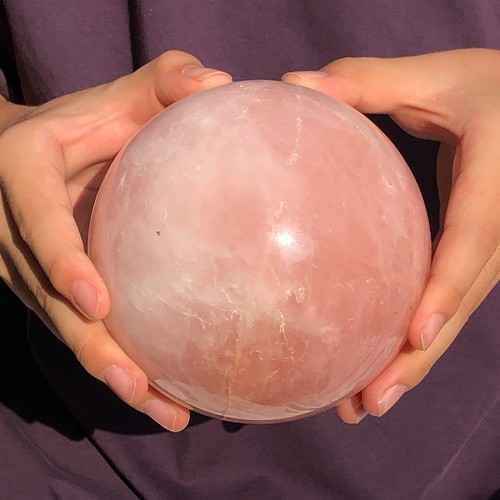 2 Piezas 3420g Natural Hermosa Bola de Cristal Rosa Cuarzo Cristal Curativo 1613 - Imagen 5 de 23