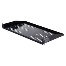 1U Server Rack Shelf, 4 PCS, 50 lbs Max Load-Bearing Vented Cantilever, Wall Mou