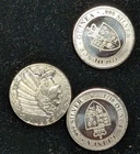 3X 1/10 oz Silver Rounds - Lot of 3 - A384