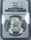 1880-S Morgan Dollar MS63 NGC (Looks PL) Blast White Silver $1 Coin Nice Surface