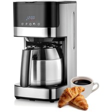 Programmable Edelstahl Kaffeemaschine mit Warmhalteplatte & Touchsteuerung