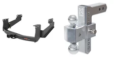 CURT Trailer Hitch Class 5 Tow Package & Tow Ball Mount 2in Receiver 15398-45365