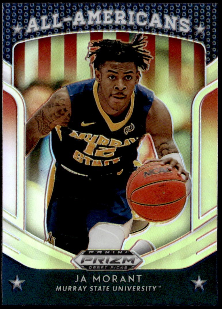 2019 Panini Prizm Draft Picks #44 Ja Morant Prizms Silver Rookie E1
