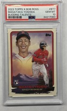 Topps 2023 X Bob Ross Joy of Baseball BT-7 Masataka Yoshida RC PSA 10