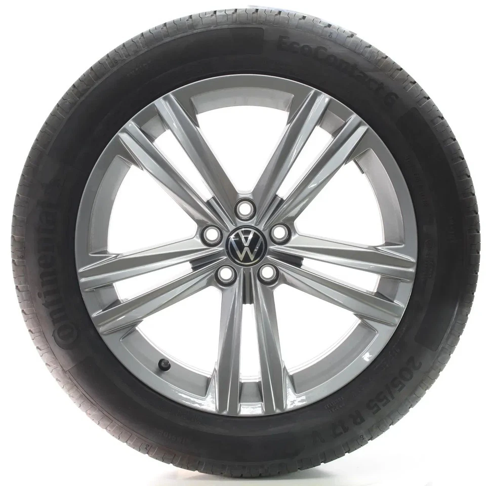 VW T-Cross C11 Sommerräder Sebring Grau Continental 205/55R17 91V 2GM601025G - Bild 3 von 4