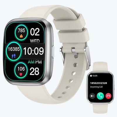 Smartwatches für Damen, 1,75'' Bluetooth Anruf, AI Voice Smartwatch, 24/7 Hören...