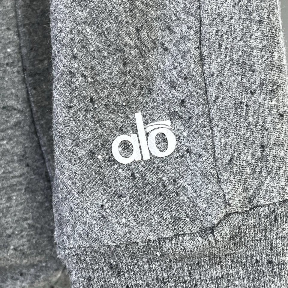 Sudadera Pullover Alo Yoga Espalda Abierta Gris Talla S Cuello Redondo Ligera Usada en Excelente Condición Foto 4 de 4