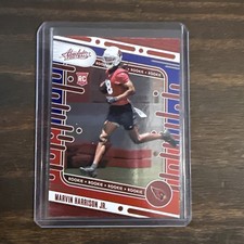 Marvin Harrison Jr. 2024 Absolute RC Red & Blue Parallel #104 Arizona Cardinals