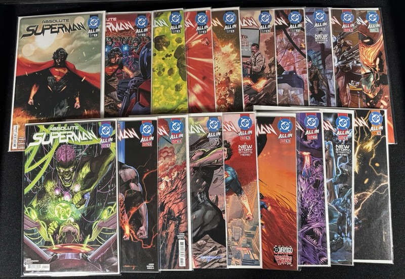Absolute Superman 1 2 3 4 5 6 7 8 9 10 11 12 13 14 15 16 17 18 19 1st PRINT Lot