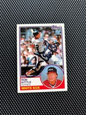 1983 Topps Traded Ron Kittle Auto Card #55T White Sox (RC) Signed Rookie MLB . rookie card picture