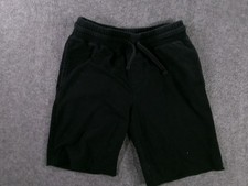 Arizona Shorts Boys L Black Cotton Drawstring Elastic Waist Causal Summer