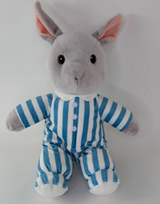 Kohls Cares Goodnight Moon BUNNY Plush Blue White Stripe Pajamas 14" NWOT