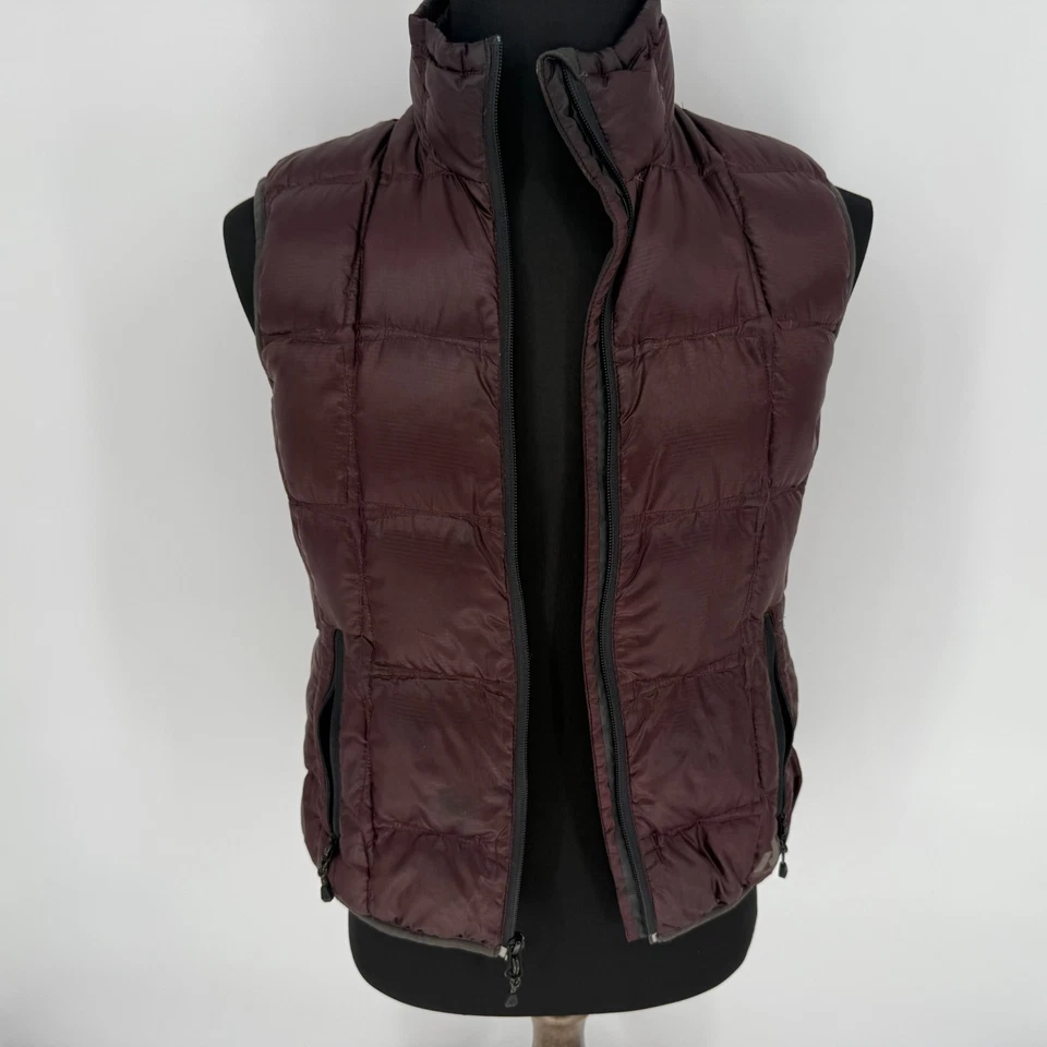 Eddie Bauer First Ascent Goose Down Puffer Vest Women's Size S Purple 2009 Coat - Image 3 of 4