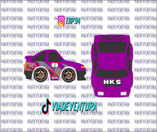 Hks Kanjo - 85 Toyota Sprinter - Cartuned White Toner Universal Waterslide Decal
