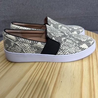 Vionic Demetra Women's 8.5 Slip On Sneaker Snakeskin Print Leather Nubuck Comfy