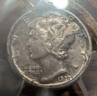 1927-S Mercury Dime Genuine PCGS Cleaned AU Detail