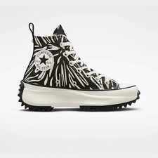 Converse Run Star Hike Hi Sneakers New Sail Black A03729C s 3.5m/ 5Women
