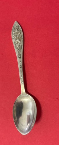 Kansas Sunflowers Sterling Silver 10.7g 4.25” Souvenir Spoon