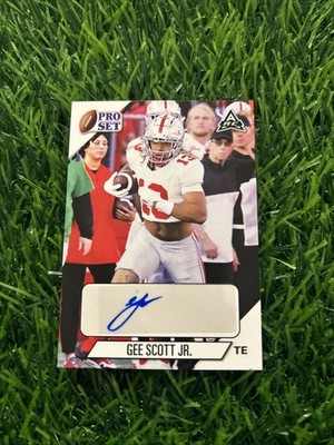 2021 Pro Set College Football Gee Scott Jr PS-GSJ Certified Auto Ohio State F58