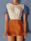 Vintage Barbie Clothes -Vintage Barbie CLONE Color Block Cotton Top