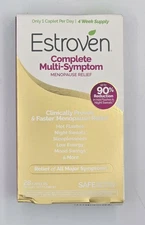 Estroven Women Complete Multi-Symptom Menopause Relief Supplement, 28 Ct Non-GMO