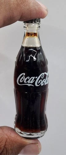 Vintage Standard Glass Coca Cola COKE Glass Bottle Miniature FULL