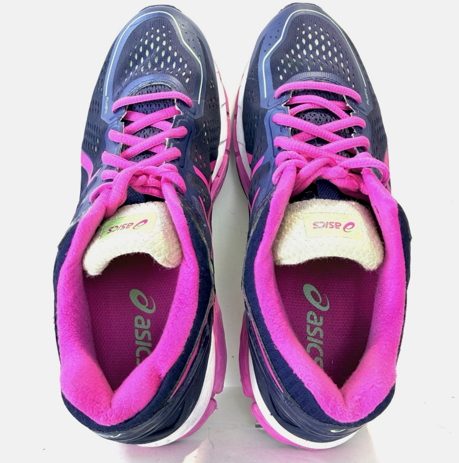 A S I C S GEL KAYANO 22 WOMEN US 9 RUNNING SNEAKERS T597N NAVY PINK 40.5 EUR image 3
