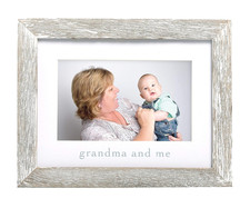 Grandma and Me Rustic Picture Frame, New Grandmother Gift from Baby, Farmhouse N
