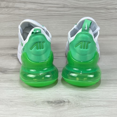 Nike Air Max 270 White Green Shock New AH6789-117 Women’s 11.5 / Mens 10 - Picture 3 of 9