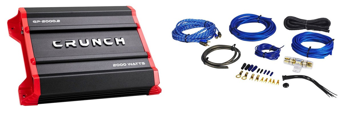 Crunch GP-2000.2 Ground Pounder 2000 Watt 2-Channel Car Stereo