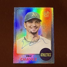 2024 Topps Archives - 1968 Fan Favorite Auto Eric Chavez Blue /25 NM-MT