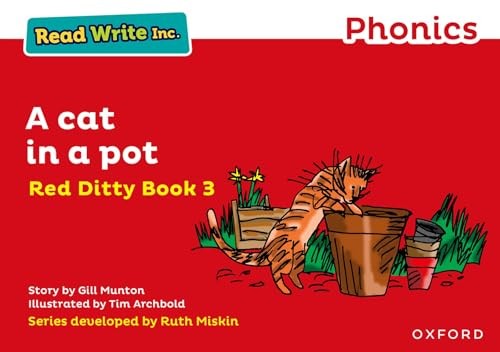 Read Write Inc. Phonics: Red Ditty Book 3 A Cat in a Pot by Gill Munton... - Image 3
