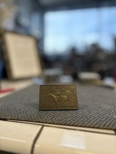 Vintage Pony Express Men s Brass Belt Buckle 1860-1861 - St. Joe To Sacramento