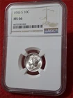 1945-S Silver Mercury Dime  NGC MS 66                                   #MF-2679