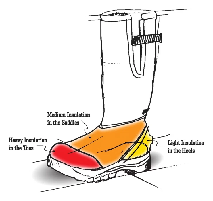Botas de caza Cabela's Zoned Comfort Trac 1200 gramos de goma aisladas para hombre 9M Foto 2 de 4