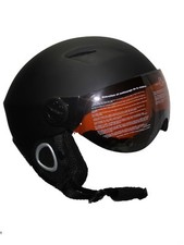  ski snowboard helmet winter sports Helmet with Integrated lens visor black NEW