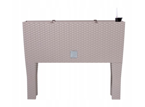 Blumentopf Blumenkasten mit Füßen Blumenkübel Rattan Bewässerung Rato Case High - Bild 5 von 7