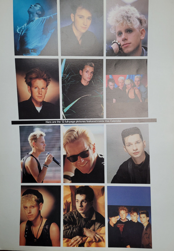 DEPECHE MODE Unofficial Poster Calendar 1993 Culture Shock - Bild 2 von 2