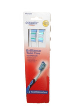 Equate 2 Pack Brilliance Total Care Toothbrushes