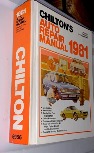 VTG CHILTON'S 1981 AUTO REPAIR MANUAL American Cars  1974-1981–6956 HC