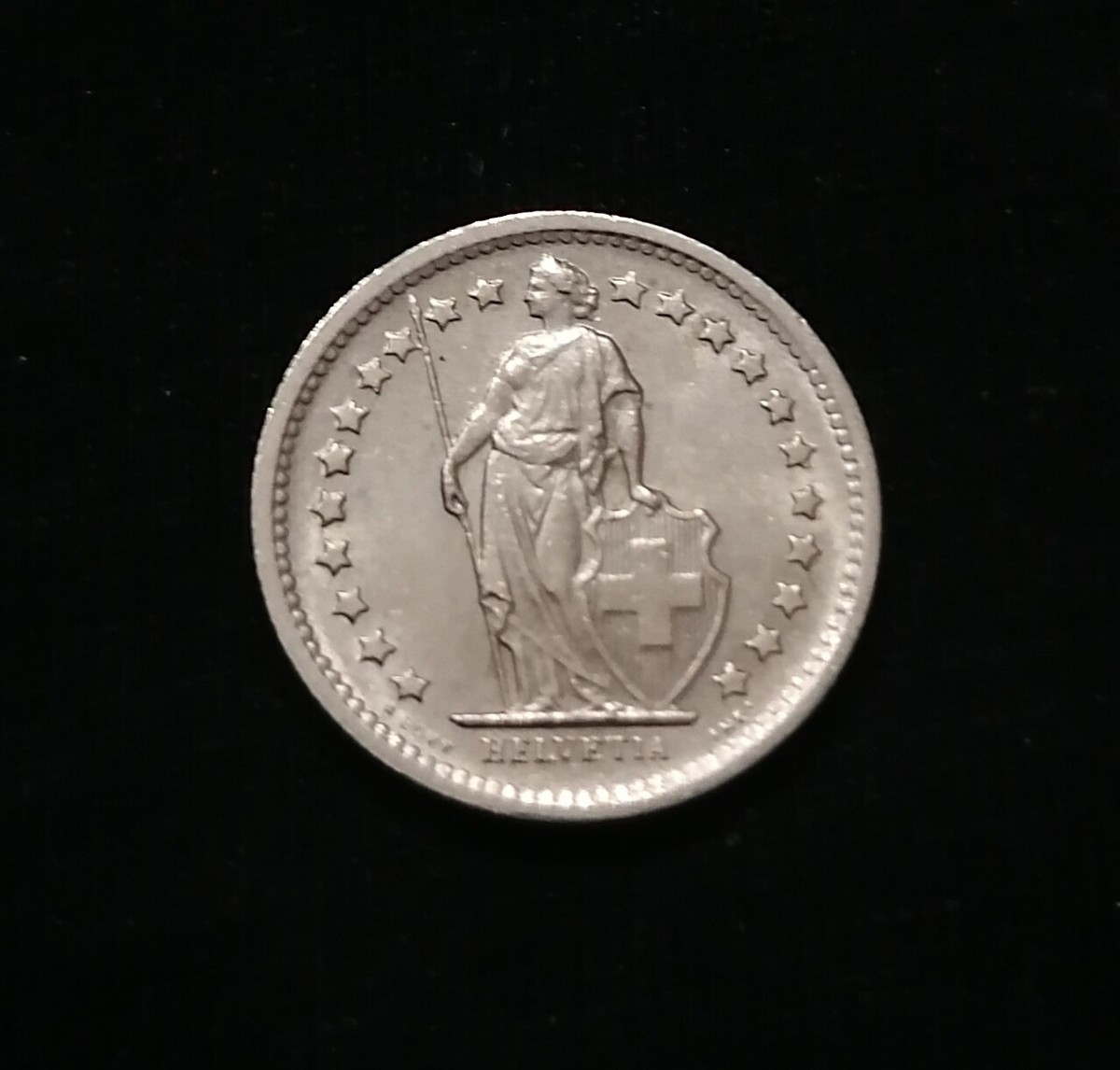 SWITZERLAND - 1/2 Franc 1968 (HELVETIA) | eBay