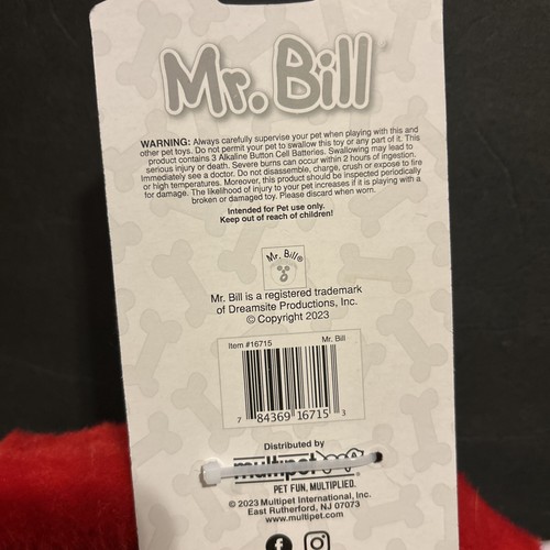 Dog Toy, Mr Bill, Talking, Ohh nooooo!, Dreamsite Productions, Multipet - Picture 6 of 6