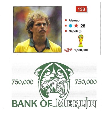 Merlin - Italia 90 - Auswahl aus Dropdown Liste - unbenutzt - Bank Of Merlin (TT)