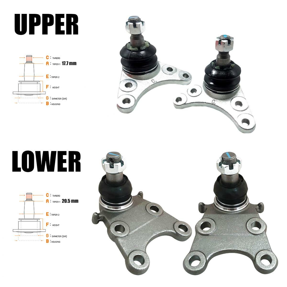 2002-2011 Isuzu D-Max Holden Rodeo Pickup Ute 2WD Upper