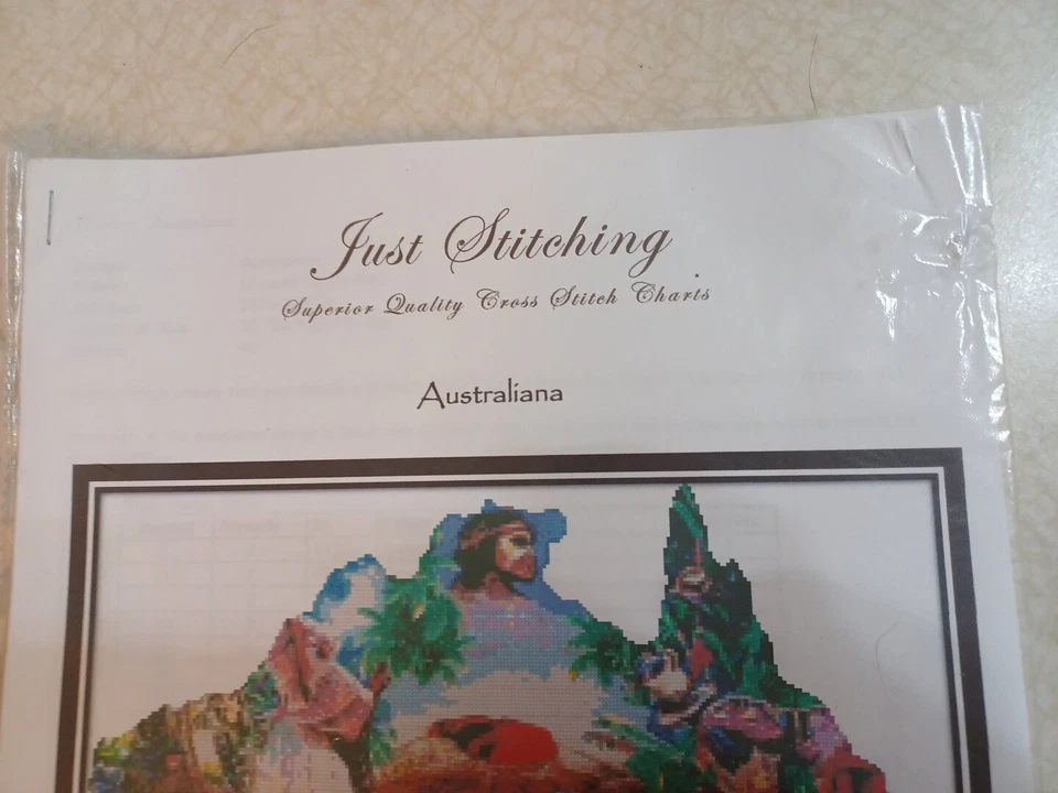 Just Stitching Cross Stitch Pattern Australiana Australia - Image 2 of 4