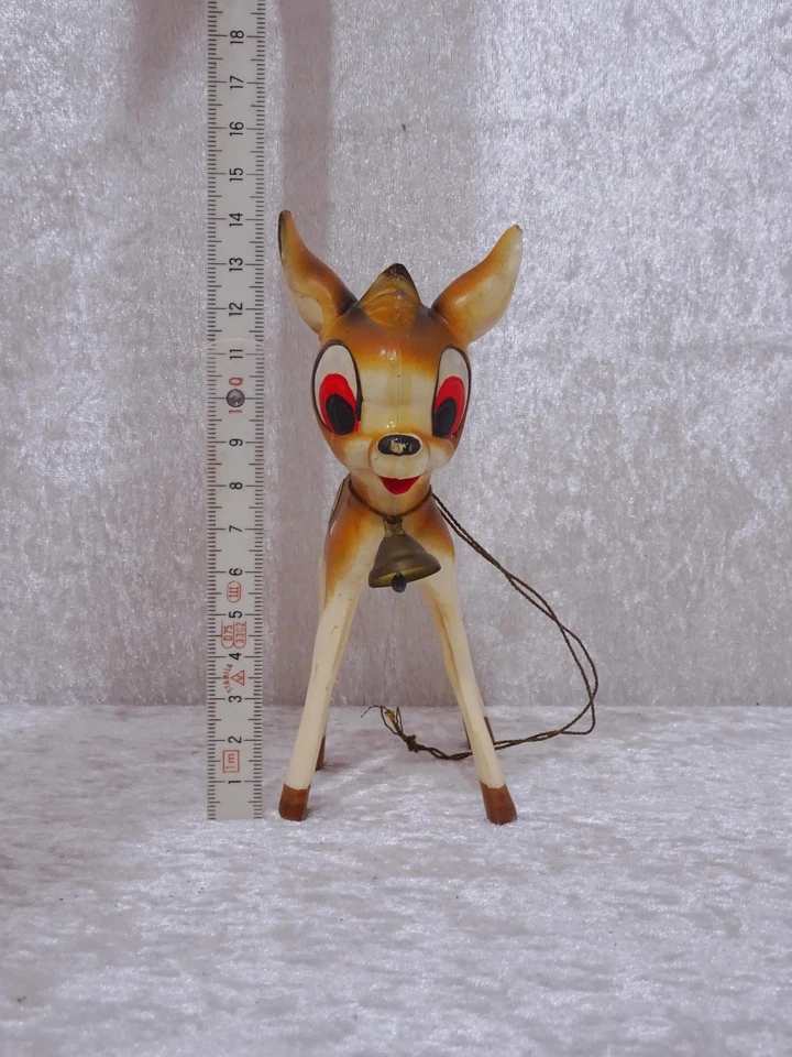 Walt Disney Design Kunststoff Spielzeug Bambi Rehkitz Vintage um 1960/70 - 14 cm - Bild 3 von 4