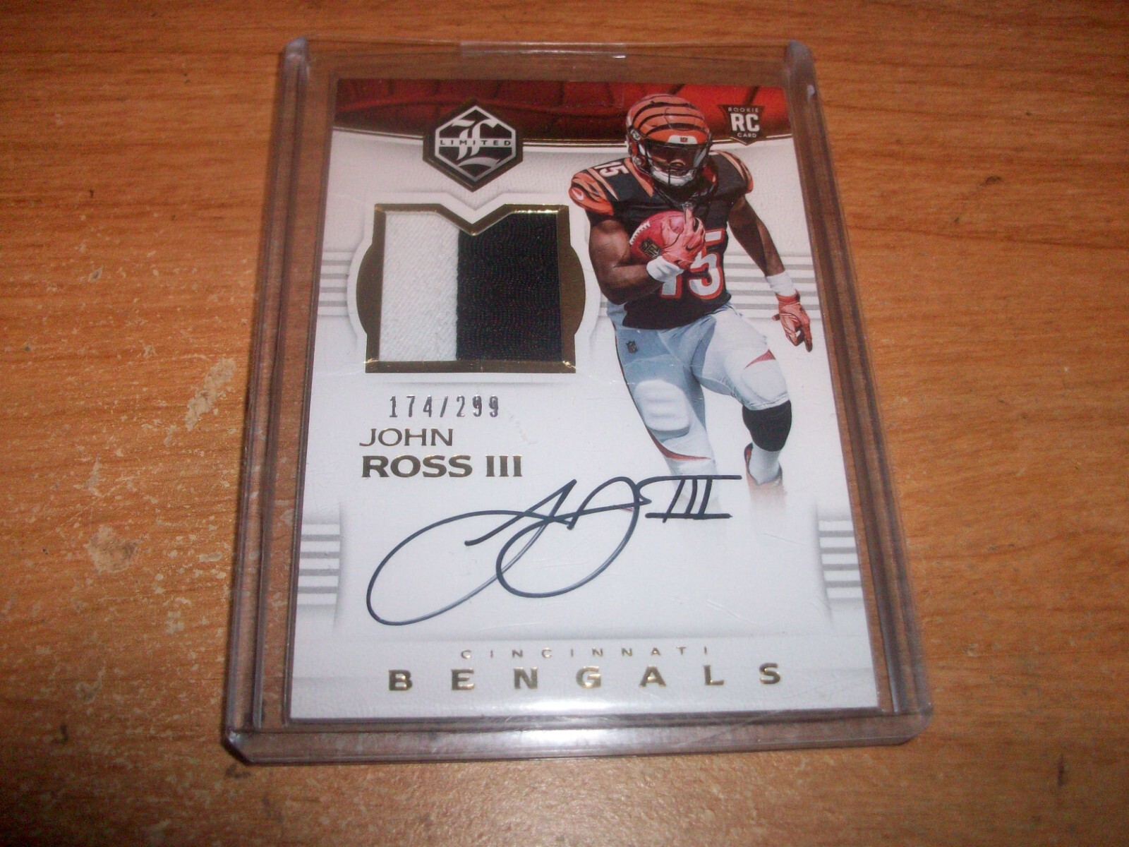 John Ross Panini Limited #123 Patch Autograph