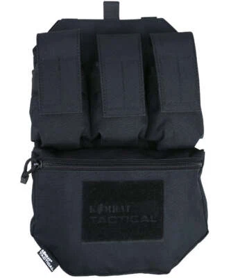 KOMBAT UK Guardian Assault Panel schwarze Platte Träger Molle System Utility Beutel Gurtband